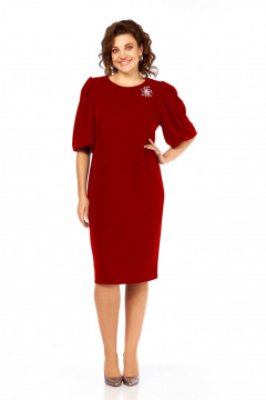 Платье Милора-стиль 1421 красный - фото 1