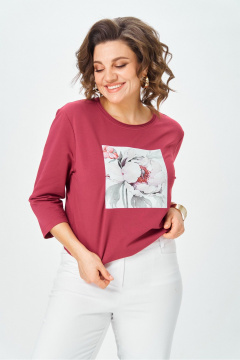 Джемпер Rumoda 2282 бордовый_дл. р. - фото 4