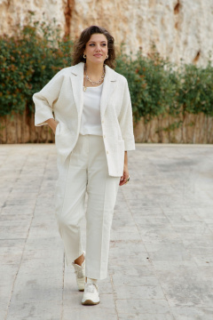 Брюки Vittoria Queen 27923бр сливочный - фото 3