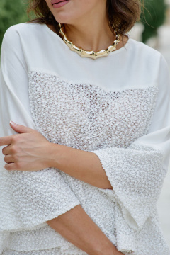 Блуза Vittoria Queen 28643бл молочный_светло-бежевый - фото 2