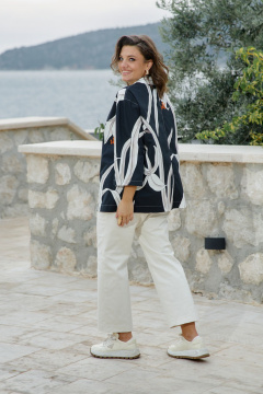 Жакет Vittoria Queen 27193 черно-кремовый - фото 5