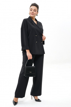 Брюки, жакет Alani Collection 2437 черный - фото 3