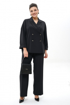 Брюки, жакет Alani Collection 2437 черный - фото 1