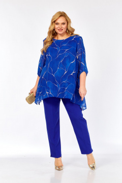Блуза Элль-стиль 2263/15а василек - фото 2
