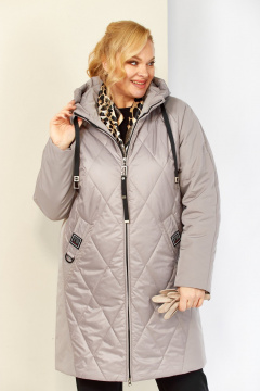 Куртка Shetti 2209 бежево-серый - фото 5