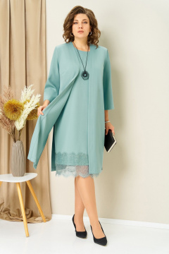Жакет, платье VOLNA 1459 светлый_мятный - фото 3