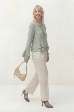 Блуза Lokka 1815 оливковый - фото 3