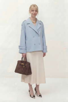 Пальто Lokka 1838 голубой - фото 4