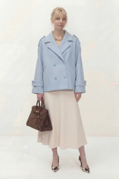 Пальто Lokka 1838 голубой - фото 3