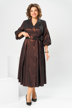 Платье Romanovich Style 1-2837 коричневый - фото 2