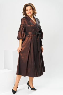 Платье Romanovich Style 1-2837 коричневый - фото 4