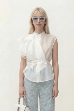 Блуза Lokka 1844 белый - фото 4