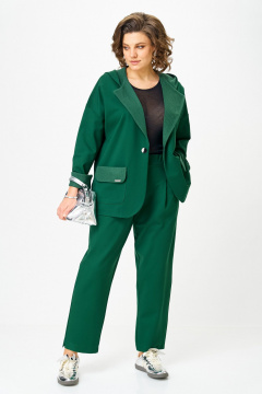 Брюки, жакет Michel chic 1437/1 глубокий_изумруд - фото 3