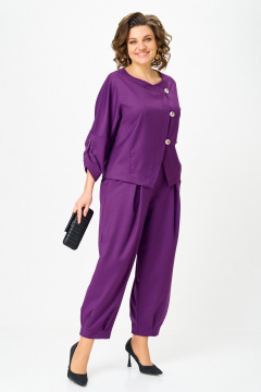 Брюки, жакет Michel chic 1436/1т пурпур - фото 3