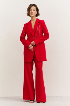 Брюки, жакет RINKA 1481 красный - фото 1