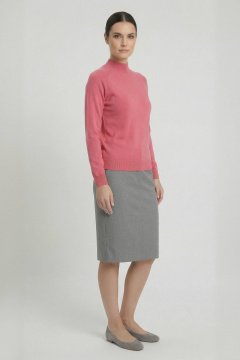 Свитер прямого силуэта с регланом двойная стойка демисезон Полесье С3316-15 5С1754-Д43 158,164 десерт_17-1927 - фото 4