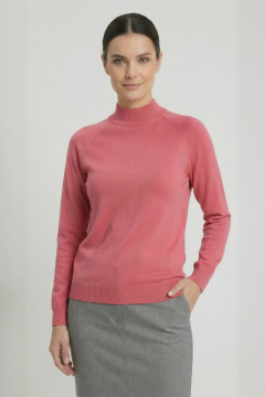 Свитер прямого силуэта с регланом двойная стойка демисезон Полесье С3316-15 5С1754-Д43 158,164 десерт_17-1927 - фото 1