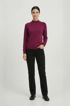 Свитер прямой силует с длинным рукавом и ластичной стойкой Полесье С3316-15 5С1754-Д43 158,164 мадера - фото 2