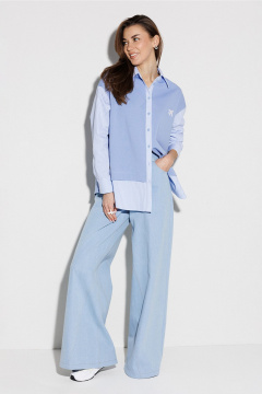 Блуза Butеr 3257 небесный - фото 5