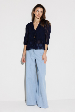 Блуза, болеро Butеr 3271 темно-синий - фото 4