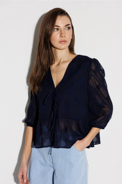 Блуза, болеро Butеr 3271 темно-синий - фото 1