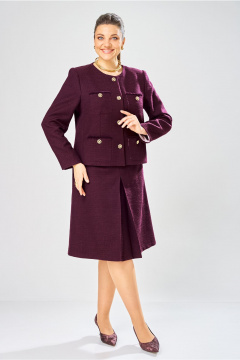 Жакет, юбка Bonna Image 1029/ фиолетовый - фото 1