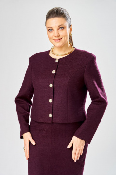 Жакет, юбка Bonna Image 1031/3 фиолетовый - фото 2