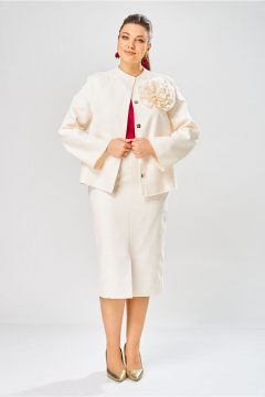 Жакет, юбка Bonna Image 1042/1 молочный - фото 2