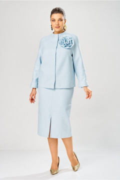 Жакет, юбка Bonna Image 1042/2 голубой - фото 3