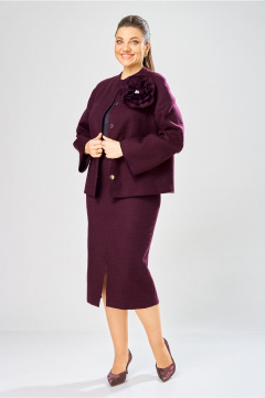 Жакет, юбка Bonna Image 1042/3 фиолетовый - фото 1