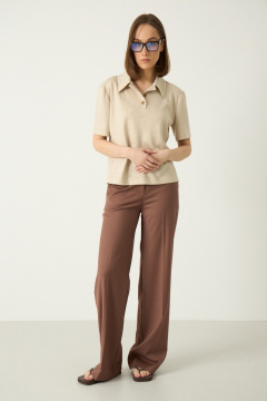 Брюки Luitui R2075 какао - фото 1