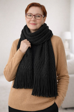 Шарф OLANTIZ S1-2 черный - фото 2