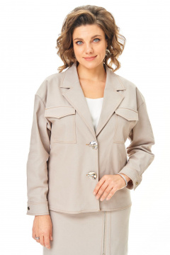 Жакет, юбка VI ORO VR-1245 бежевый - фото 5