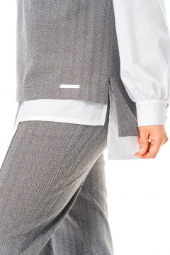 Блуза, брюки, жилет VI ORO VR-1246 серый - фото 4