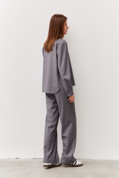 Блуза Luitui R5059 серый - фото 3