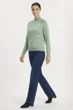 Демисезонный свитер прямого силуэта реглан с двойной стойкой Полесье С3316-15 5С1754-Д43 158,164 прибой_16-5806 - фото 2