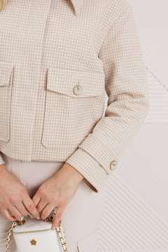 Брюки, куртка Мода Юрс 26-2964 светлый_беж - фото 4