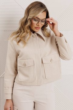 Брюки, куртка Мода Юрс 26-2964 светлый_беж - фото 3