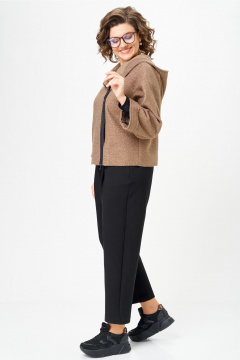 Брюки, куртка Michel chic 1357/2 капучино,черный - фото 5