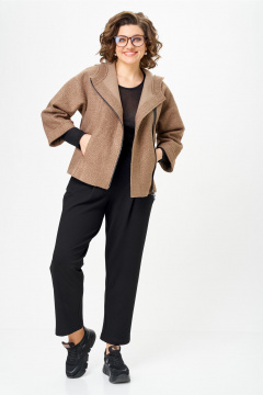 Брюки, куртка Michel chic 1357/2 капучино,черный - фото 2