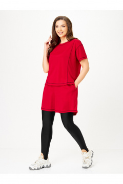 Футболка, шорты Zlata 4462 красный - фото 1