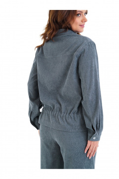 Брюки, жакет Пинск-Стиль 283 серо-голубой - фото 5