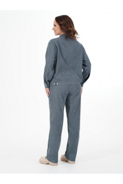 Брюки, жакет Пинск-Стиль 285 серо-голубой - фото 4