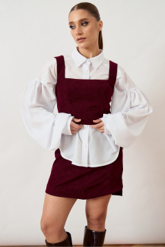 Топ, юбка ATTIKA A3489 бордовый - фото 4