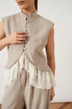 Жилет ATTIKA A3499 бежевый - фото 3