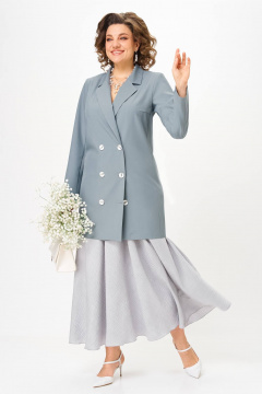 Жакет, юбка Anastasia 1262.3 французский_серый - фото 4