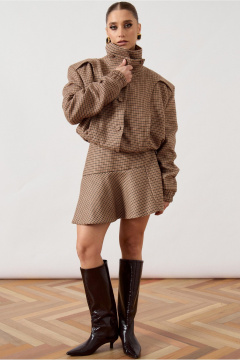 Бомбер, юбка ATTIKA A3513.1 коричневый - фото 2