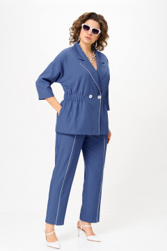 Брюки, жакет Anastasia 1324 голубой - фото 4