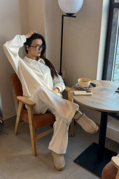 Брюки DNM 049 молочный - фото 4