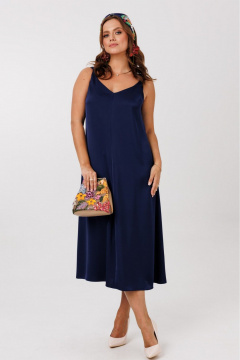 Жакет, платье Mubliz 332 синий+бежевый - фото 3